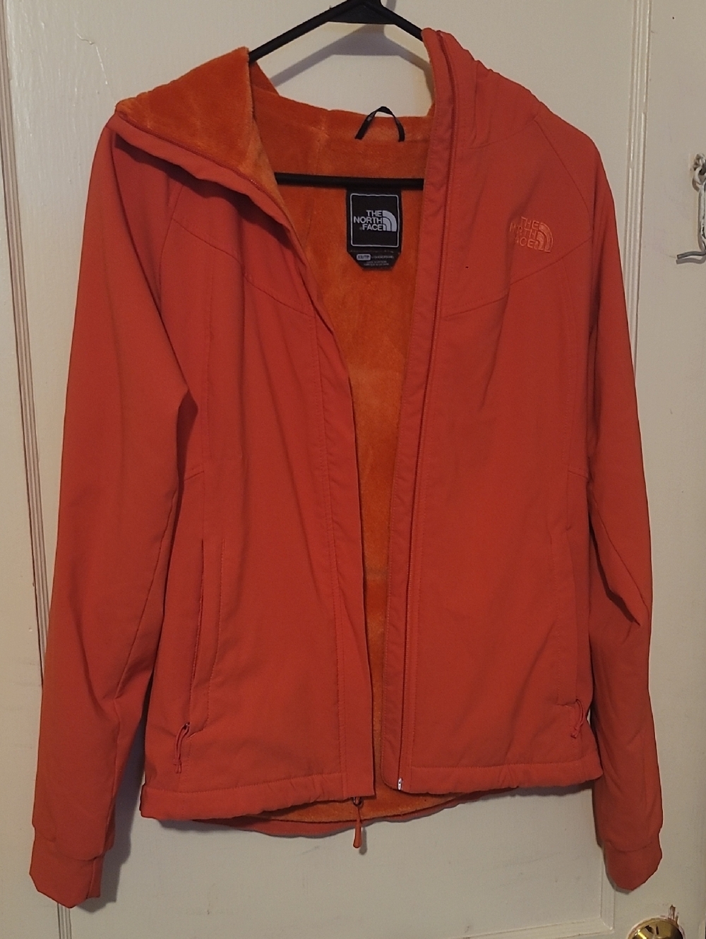 The North Face Women’s Fluffy Orange Hooded Ski Jacket
